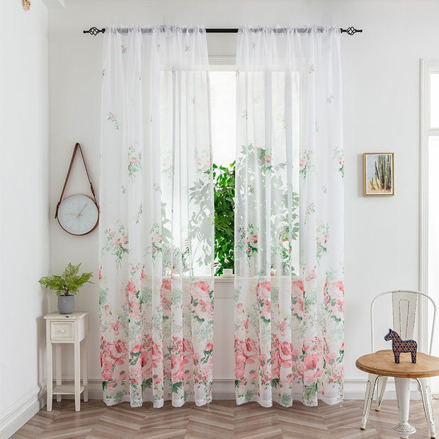 Mesh Curtains Bedroom Light Transmission