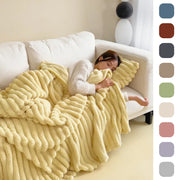 Soft Wind Bubble Velvet Blanket