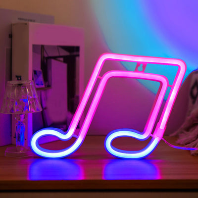 LED Neon Note Shape