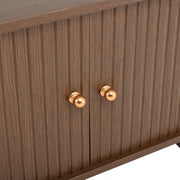 Oval Table With 2 Sliding Doors
